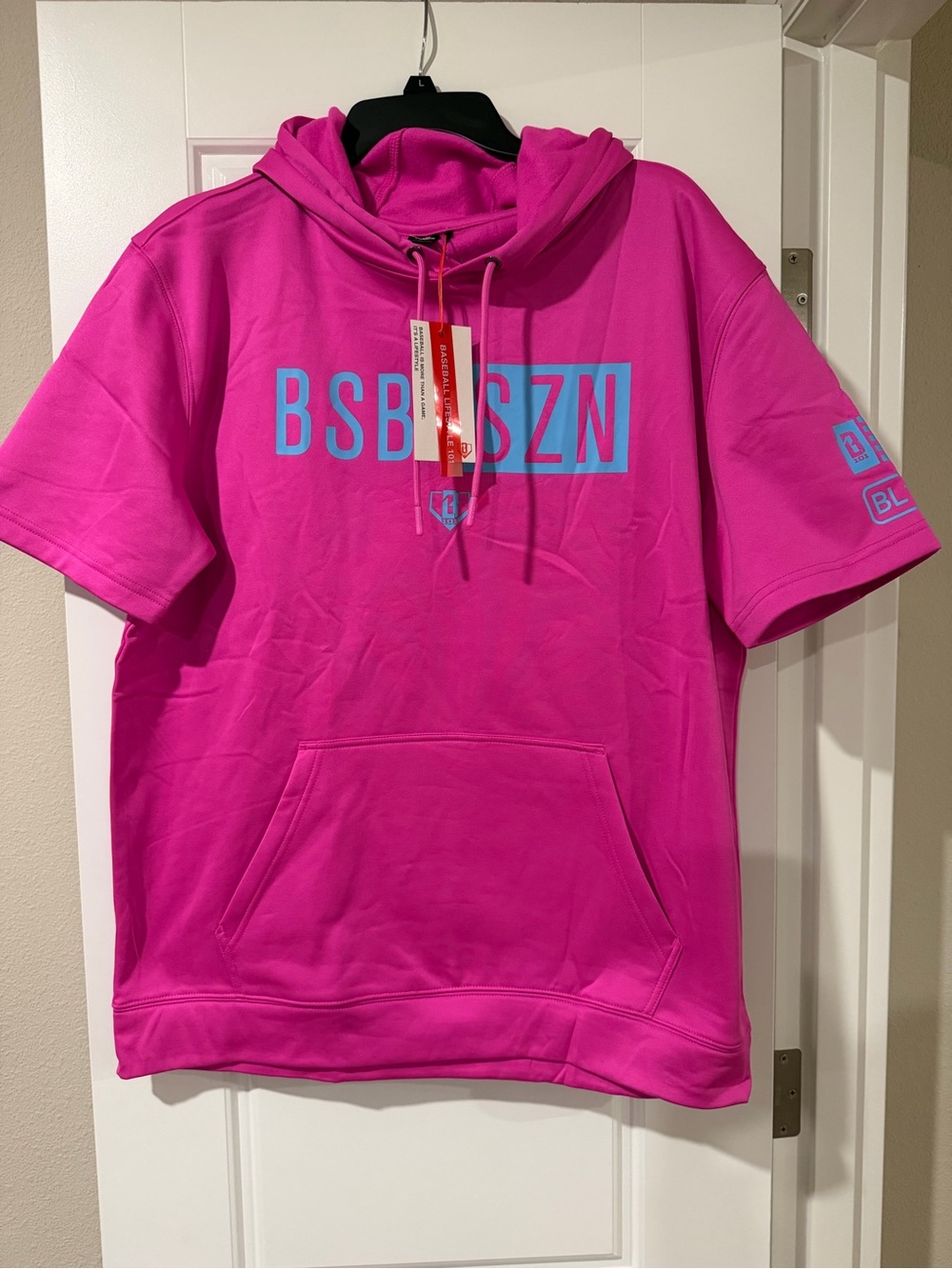 SZN Men’s Short-Sleeve Hooded Tee - Pink
